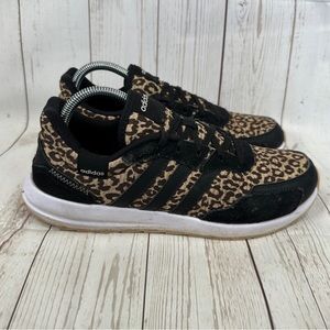 adidas women’s Retro Run Cheetah Print FZ2218 US Size 9.5 Sneakers Shoes 3stripe